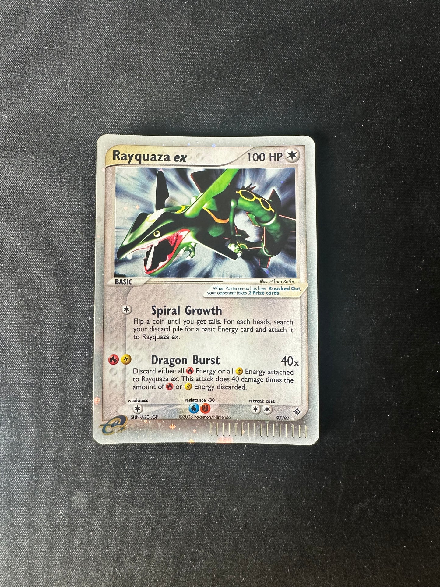 Rayquaza ex 97/97 LP